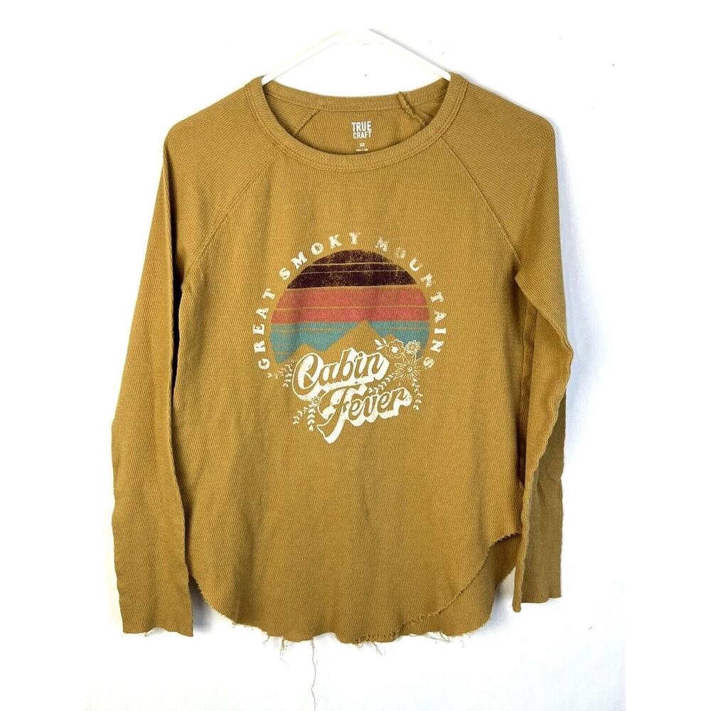 True Craft Thermal Top Great Smokey Mountains Women XS Gold Casual Outdoors